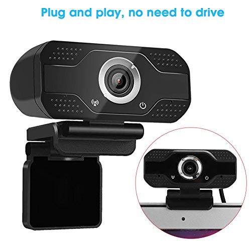 V BESTLIFE Full 1080p Webcam with Microphone for Desktop,USB Online Class Computer Camera,Plug and Play Web Cam Mount Built in Pickup