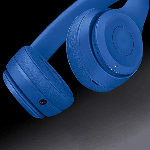 SoloWIT Earpads Cushions Replacement for Beats Solo 2 & Solo 3 Wireless On-Ear Headphones, Solo2 Solo3 Ear Pads with Soft Protein Leather, Added Thickness - Blue - color: Blue