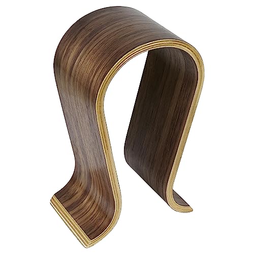 Linkidea Wooden Headphone Stand, Omega Headset Holder Desk Display Hanger for Over-Ear Gaming Headphones Compatible with Audio-Technica, Bose, AKG, Sennheiser, Beats, Sony