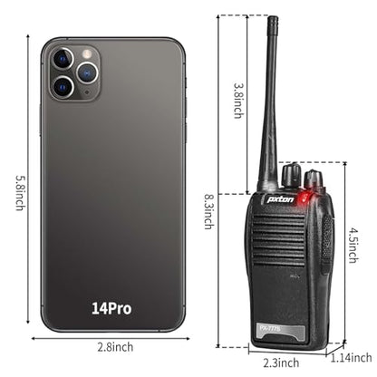 777S 10 Pack walkie talkies Rechargeable Long Range for Adults with Earpieces and Li-ion Battery,Two Way radios has VOX/TOT/Emergency Alarm/Battery Low Alert/Flashlight/Scan Function - style: 777S10-pack