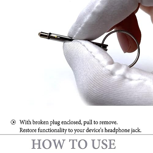 Headphone Plug Extraction Tool- Remove Broken Plug from Head phone Jack of Mobile Devices 8 Pcs - color: 8 pcs
