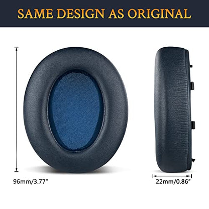 SOULWIT Earpads Cushions Replacement for Sony WH-XB910N Extra Bass Headphones, Ear Pads with Soft Protein Leather, Noise Isolation Foam - Blue - color: Blue