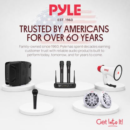 Pyle Dynamic Microphone | Cardioid Wired Karaoke Mic with 15ft Cable - color: Classic Black