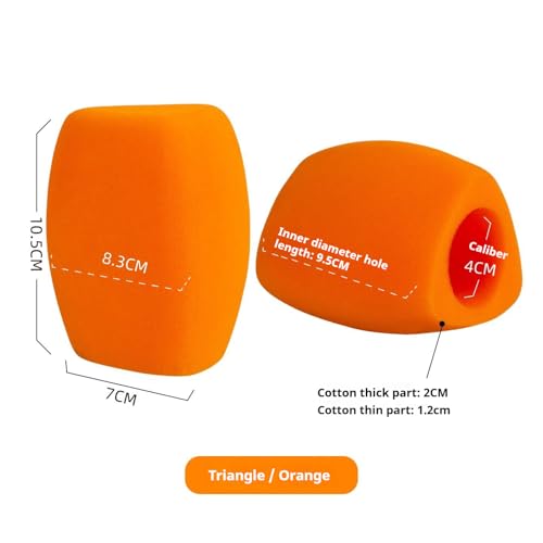 Custom Fuzzy Microphone Windscreen, Plush Foam Mic Cover with Logo or Text, Triple-Side Printable, Wind Noise Reduction, Fits Most Handheld Microphones (Orange) - color: Orange