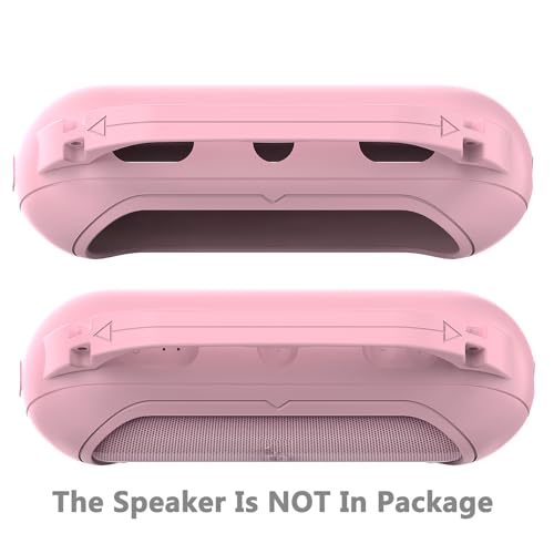 Protective Case for Beats Pill Bluetooth Speaker with Handle | Silicone Cover and Hard Carrying Case for Beats Pill Speaker Accessories with Shoulder Strap (Pink) - color: Pink