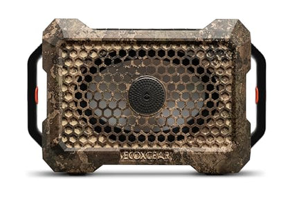 ECOXGEAR Defender: Outdoor Portable Bluetooth Speaker, 121dB Massive Sound, Waterproof and Drop Proof, with LED Party Lights, Pair up to 100, 25+ Hours Playtime (TrueTimber Strata Camo) - color: TrueTimber Strata Camo