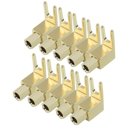 10 Pack Hi-Fi Banana Plug to Spade Adapter - color: 10 PCS