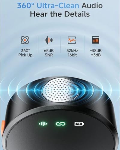 Wireless Lavalier Microphone, USB-C, 2-Channel, Clip-on Mic with Charging Case,Coin-Sized Invisible Mic，40H Battery, Noise Cancellation for iPhone Android Recording YouTube TikTok Live Streaming