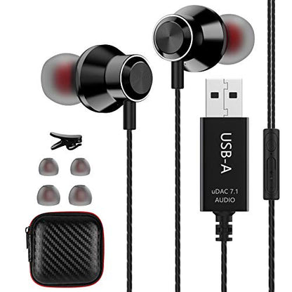 USB Headset with Microphone for PC,8.2FT Long Cord Computer Headphones Mic
