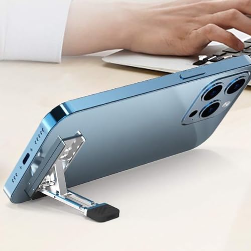 1pc Mini Zinc Alloy Laptop Stand Adjustable Height Foldable Laptop Riser Legs Anti Slip Holder