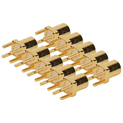 FILFEEL MMCX KE Connector Solder Female 4 Pin PCB Earphone Cable Repair Upgrade Parts, Modular Replacement Component for Headphone Wiring, Stereo Balanced Assembly Low Plug Receptacle