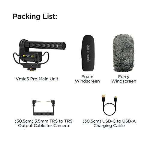 Saramonic Vmic5 Pro On-Camera Supercardioid Shotgun Microphone