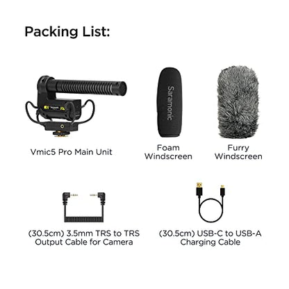 Saramonic Vmic5 Pro On-Camera Supercardioid Shotgun Microphone