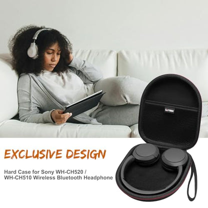 Case for Sony WH-CH520 Wireless Headphones Yellow | Hard Carrying Travel Case for Sony WH-CH520 Wireless Headphones - color: Yellow