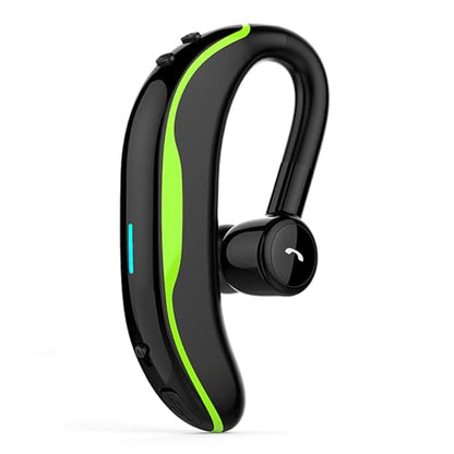 Wireless Earpiece Wireless Headphone Handsfree Call Headset Noise Cancelling Earbud Long Talk Time Earphone Compatible with Smart Cell Phones Car Driver Trucker Business Office Men Women (Green) - color: Green