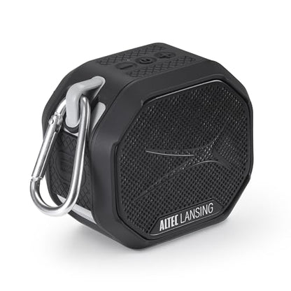 Altec Lansing - Portable Bluetooth Speaker, Waterproof IP67 - color: Black