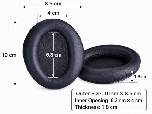Avantree HT Series - Black Replacement Earpads | Replacement ear cushions for compatible HT5009, HT4189, HT41899, DG59M, C519M, Audition, and Audition Pro models.