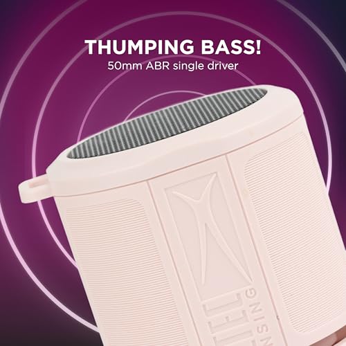 Altec Lansing HydraMicro - Waterproof Bluetooth Speaker, Lightweight & Portable Speaker for Travel & Outdoor Use, Petal Pink - color: Petal Pink, style: HydraMicro
