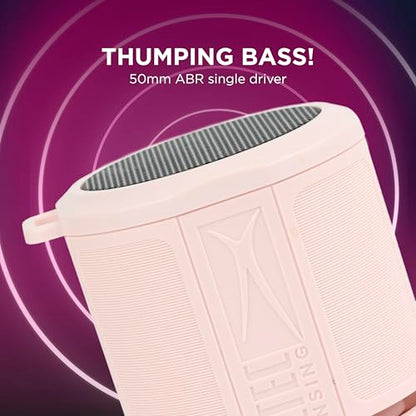 Altec Lansing HydraMicro - Waterproof Bluetooth Speaker, Lightweight & Portable Speaker for Travel & Outdoor Use, Petal Pink - color: Petal Pink, style: HydraMicro