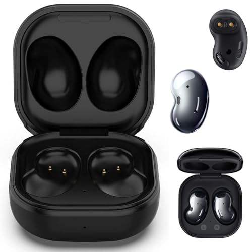 Kissmart Charging Case for Galaxy Buds Live SM-R180 Earbuds (Black) | Replacement Charger Case Cover Dock Station for Samsung Galaxy Buds Live Headphones - color: Black