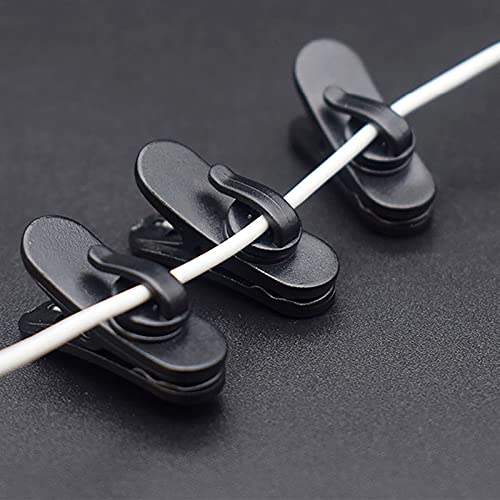 Lapel Mic Clip on Shirt Microphone Metal Tie and Plastic Wire Clips for Recording Video (20 Pcs)