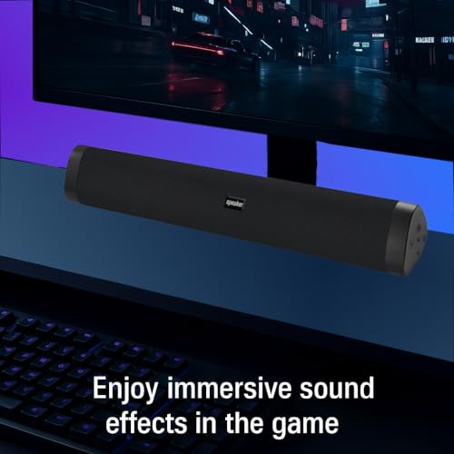 Portable Bluetooth Speaker Home Wireless Sound Bar, Home Theater Speaker System Compatible for PC, Laptop, Smartphones (Black)
