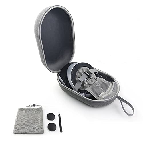 Protective Carrying Case Kit Compatible with PS-VR2, Portable Hard Storage Bag with Lens Covers,Mesh Storage Bag, Cable Tie for Headset and Touch Controllers Accessories