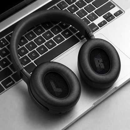 Replacement Ear Pads for JBL E65BTNC/Live 650BTNC/Live 770NC/Live 660NC/Duet NC Headphone, Extra Thick Cushions, Ear Cups Cover, Soft Leather＆Memory Foam Headset Earpads (Gray) - color: Gray