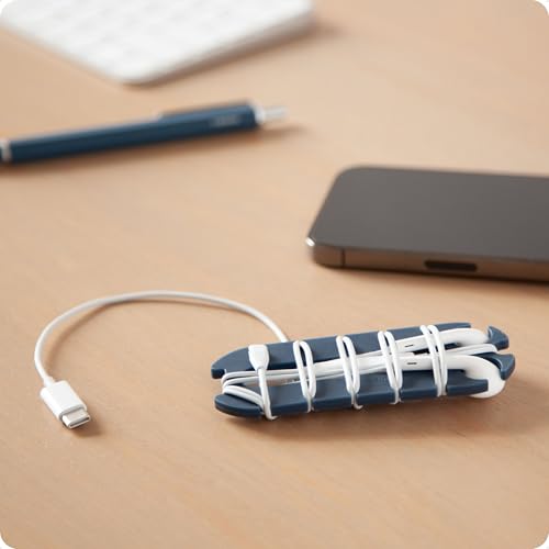 U Brands Oval Wired Ear Buds Cord Caterpillar Wrap, Set of 6