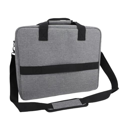 LiebeWH Mixer Travel Bag, Canvas Audio Mixer Carrying Case with Multi Pockets, Padded Interior, Adjustable Shoulder Strap for DJ Podcast Recording Gear and Cables