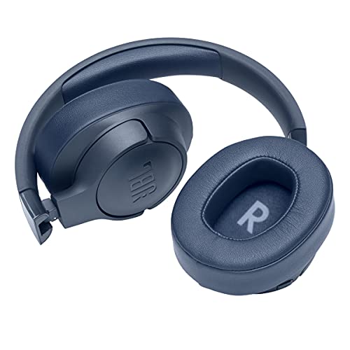 JBL Tune 760NC - Lightweight, Foldable Over-Ear Wireless Headphones with Active Noise Cancellation - Blue (Renewed) - color: Blue