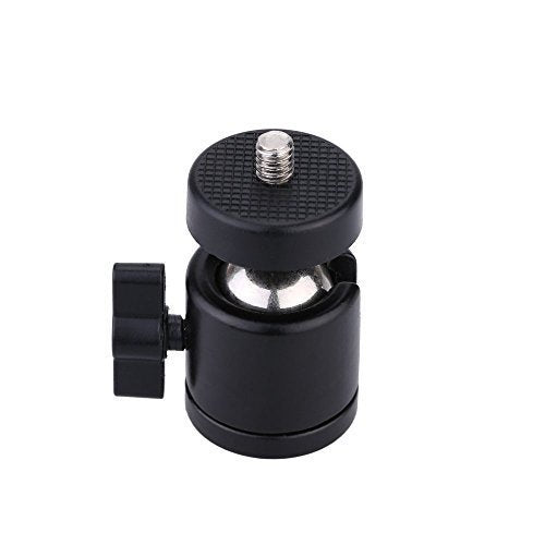 AKOAK 1/4" Swivel Mini Ball Head Screw Tripod Mount for DSLR Camera Camcorder Light Bracket, Pack of 1 - size: 1 Count (Pack of 1)