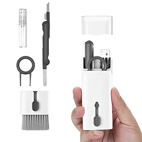 Electronics Cleaner Kit. Keyboard Brush, Airpod Cleaning Tool, Phone Screen Cleaner. for Computers, MacBooks, Laptops, Airpods Pro, Headphones. - color: gray