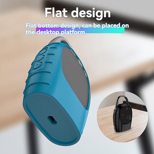 Silicone Protective Cover Case Sleeve Compatible for JBL Clip 5 Portable Bluetooth Speaker Carrying Case Stand Up Holder Cover Pouch - color: WHITE