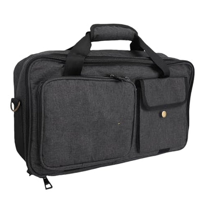 Effects Pedal Carrying Bag, 10mm Padding Multi Pockets Guitar Effects Pedal Case with Adjustable Strap and Water Proof Fabric, for Line 6 (M) - size: M