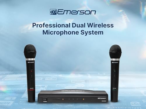 Emerson EAM-9002 Wireless Microphone, Black