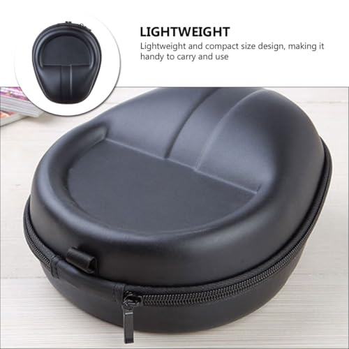 jojofuny Protective Headset Carrying Bag Large Eva Hard Shell Headphone Storage Case for Over-Ear Headphones Travel Organizer Pouch Black