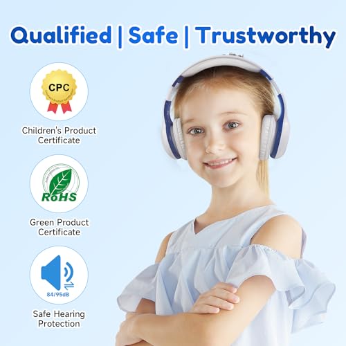 EarFun K2 Kids Bluetooth Headphones for School, Kids Headphones with Mic - color: Orange