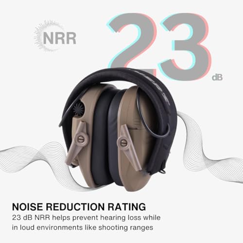 Walker's Razor Slim Electronic Earmuffs | Protective Case - color: Flat Dark Earth