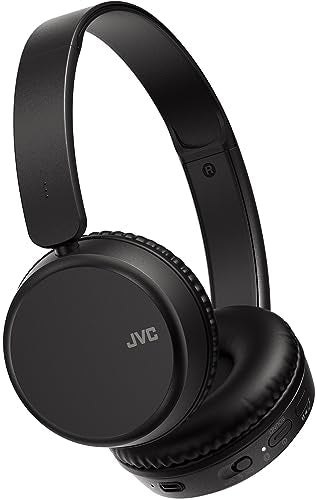 JVC Deep Bass Wireless Headphones, Bluetooth 5.2, Built-in EQ (Bass/Clear/Normal), Multi-Point Connection, Voice Assistant Compatible, 35 Hour Battery Life - HAS36WB (Black) - color: Black