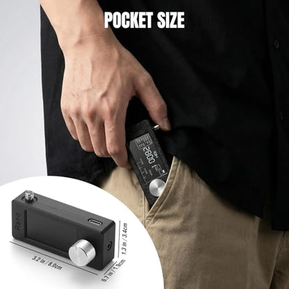 Raddy Mini All-Band DSP Radio, Si4732 Pocket FM/SW/MW/VHF Receiver | LSB/USB modes, 1.9-inch color screen, headphone amp, telescopic & donut antenna