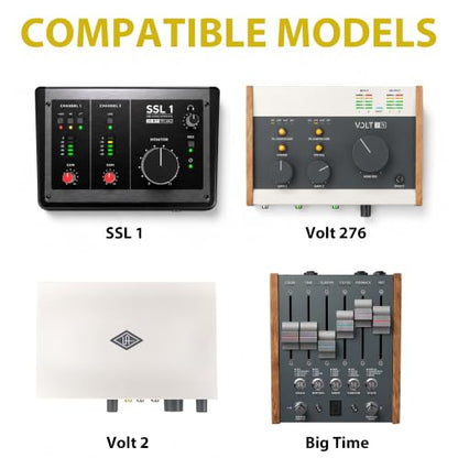 Musiin Audio Interface Compatible with SSL1,UA Volt 276(Gold Tone Edition) | Custom Shape Fit Refined Gold Style Soft Cushioning Material Organized Layout Ready For Travel