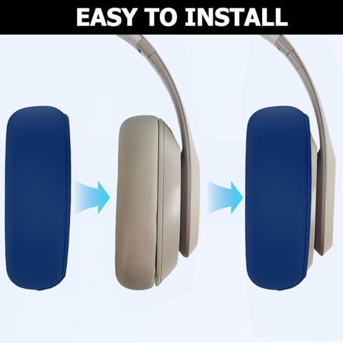 Studio Pro Ear Covers for Beats Studio Pro Headphones Sweat Proof Covers Shockproof and Drop-Resistant,Washable Silicone Case Accessories (Blue) - color: Blue Case