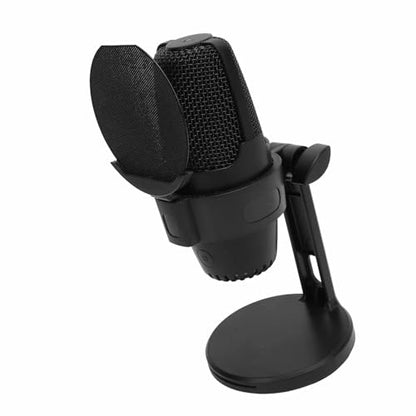 USB Microphone for Enhanced Sound Gaming, Fast Mute Function for Streaming and Gaming Metal Construction (Black)