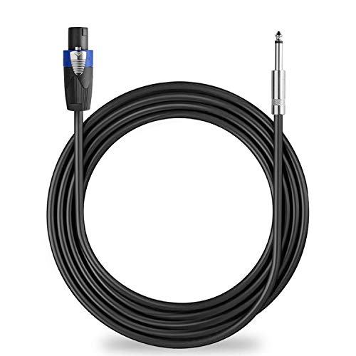 Pro 100ft 12 Gauge Speakon to 1/4 Male Audio Speaker Cable, Single - size: 100ft