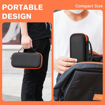 ProCase Microphone Case for JBL Wireless Mic -Black | Hard EVA Travel Bag for Dual Mic, Receiver, Batteries & Accessories, Portable Carrying Storage Box for Karaoke