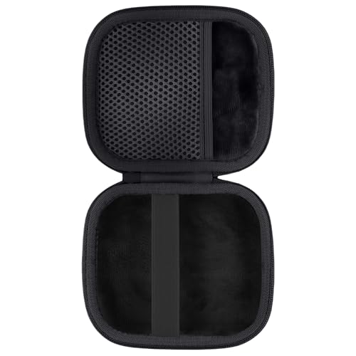 for Bose New SoundLink Micro 2nd Gen Speaker Protective Case, Black | EVA Hard Shell, Soft Velvet Lining, Durable Wrist Strap, Portable Travel Bag with Carabiner, Mesh Accessory Pocket - color: Black Case