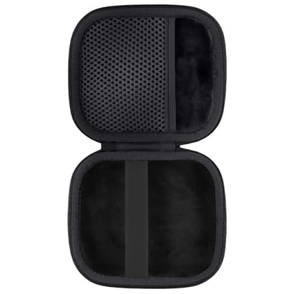 for Bose New SoundLink Micro 2nd Gen Speaker Protective Case, Black | EVA Hard Shell, Soft Velvet Lining, Durable Wrist Strap, Portable Travel Bag with Carabiner, Mesh Accessory Pocket - color: Black Case