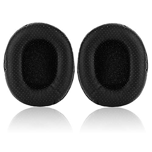 Replacement Earpads for Audio-Technica ATH M50X M40X M30X M20X Professional Studio Monitor Headphones with Protein Leather & Memory Foam Ear Cushions (Black/Hole) - color: Black/Hole