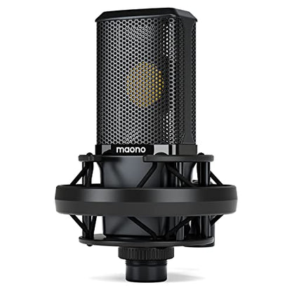 MAONO PM500 XLR Condenser Microphone, 34mm Large Diaphragm for Studio Vocal | Cardioid Pickup, Professional Studio Sound for Podcasting, Recording, Streaming, Vocals, Voice-over, Music, ASMR